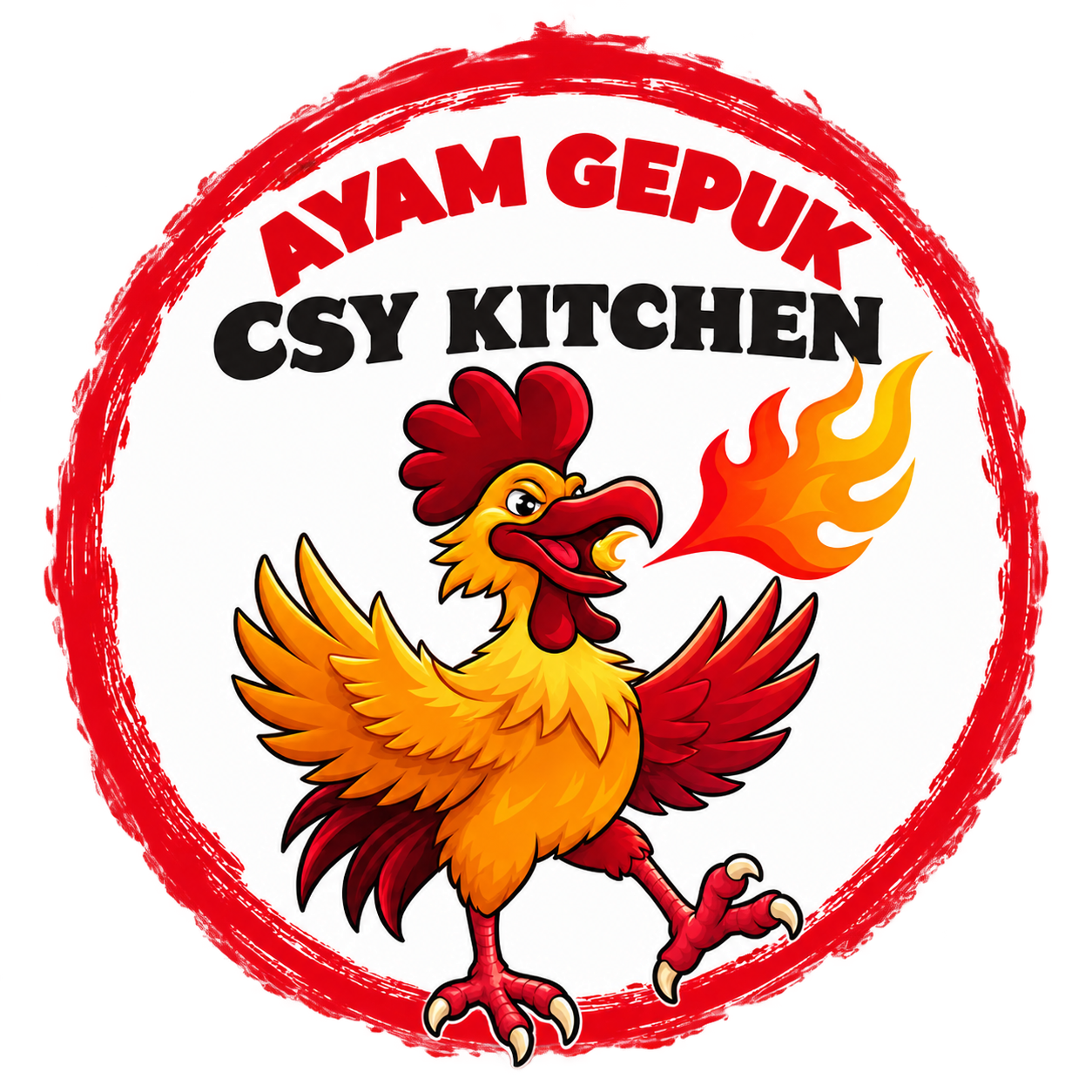 Ayam Gepuk CSY Kitchen official logo